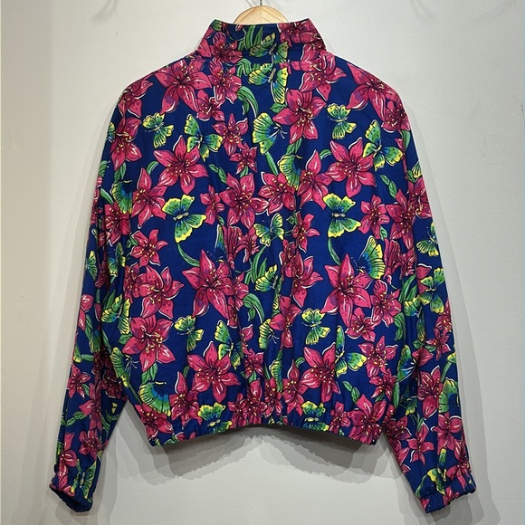 Lilly Pulitzer Vintage Reversible Cotton Bomber Jacket - Picture 2 of 14
